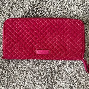 Vera Bradley Raspberry Quilted Wallet